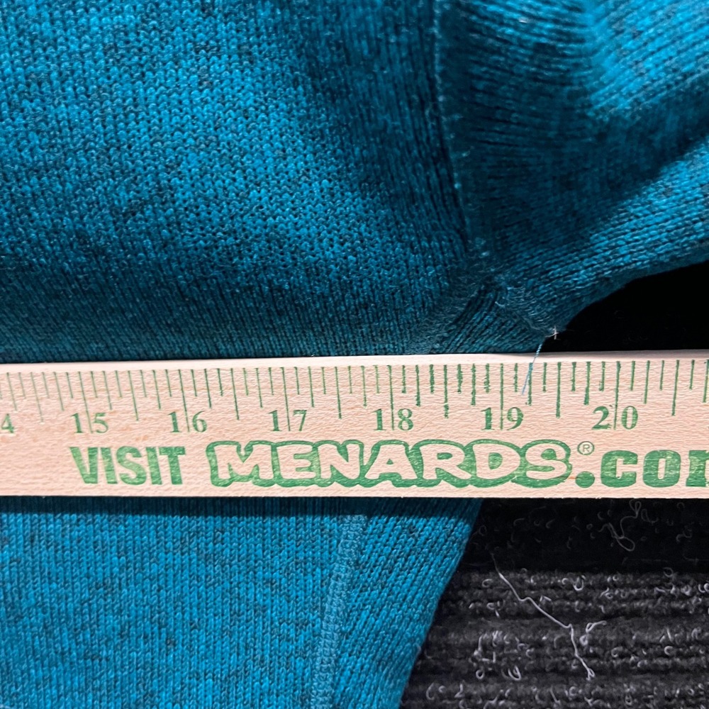 Stio Wilcox Fleece Hoodie Womens Small Teal Blue Heather Quarter Zip Pullover - Picture 6 of 7